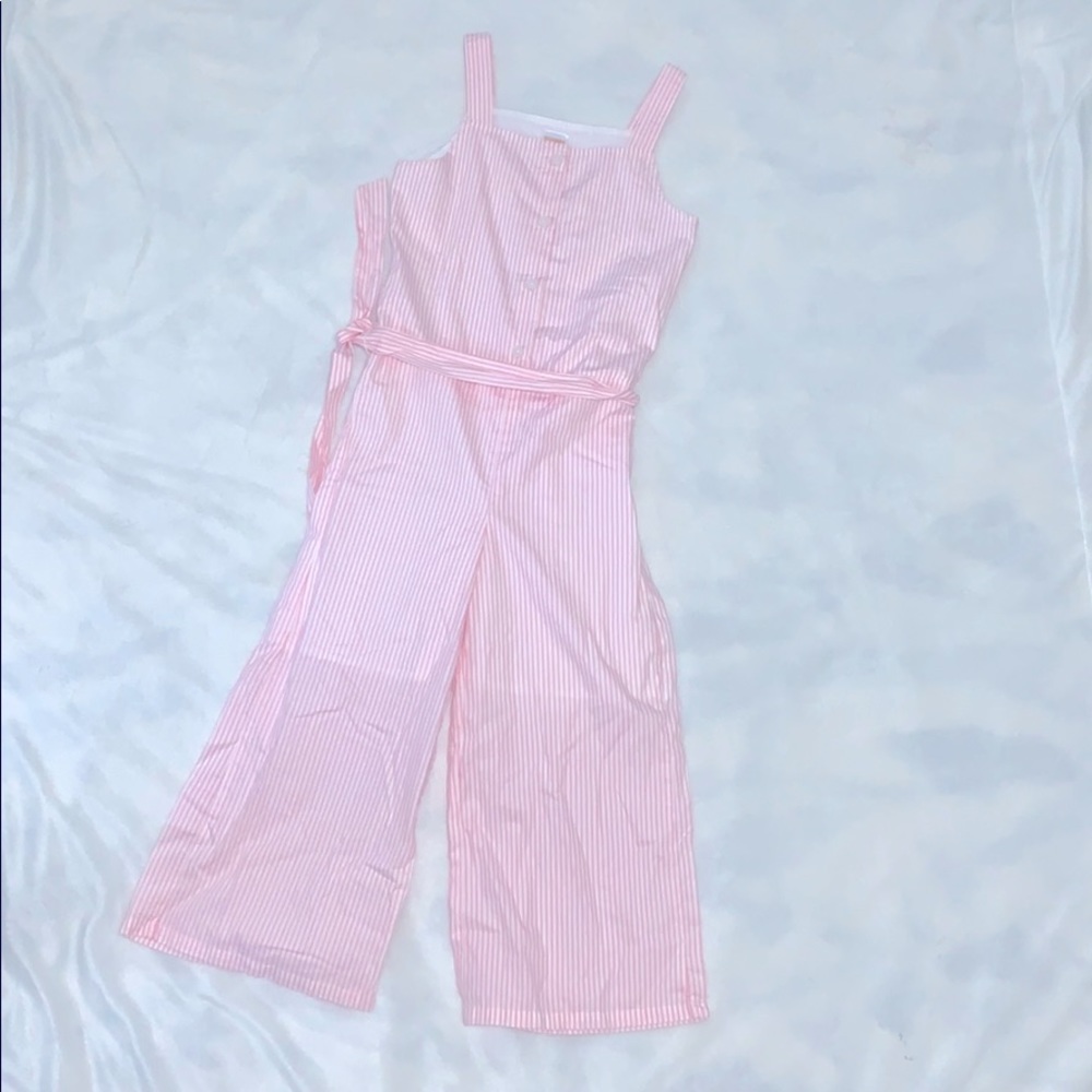 Pink and white one piece girls size 7